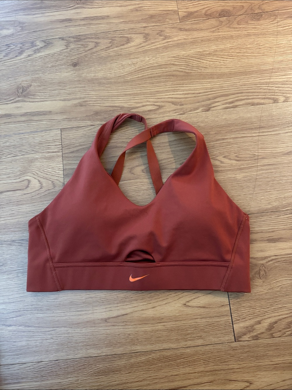 Nike Women's Rust Red Crisscross Sports Bra